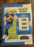2021 Panini Contenders Season Ticket Justin Herbert #51 Los Angeles Chargers