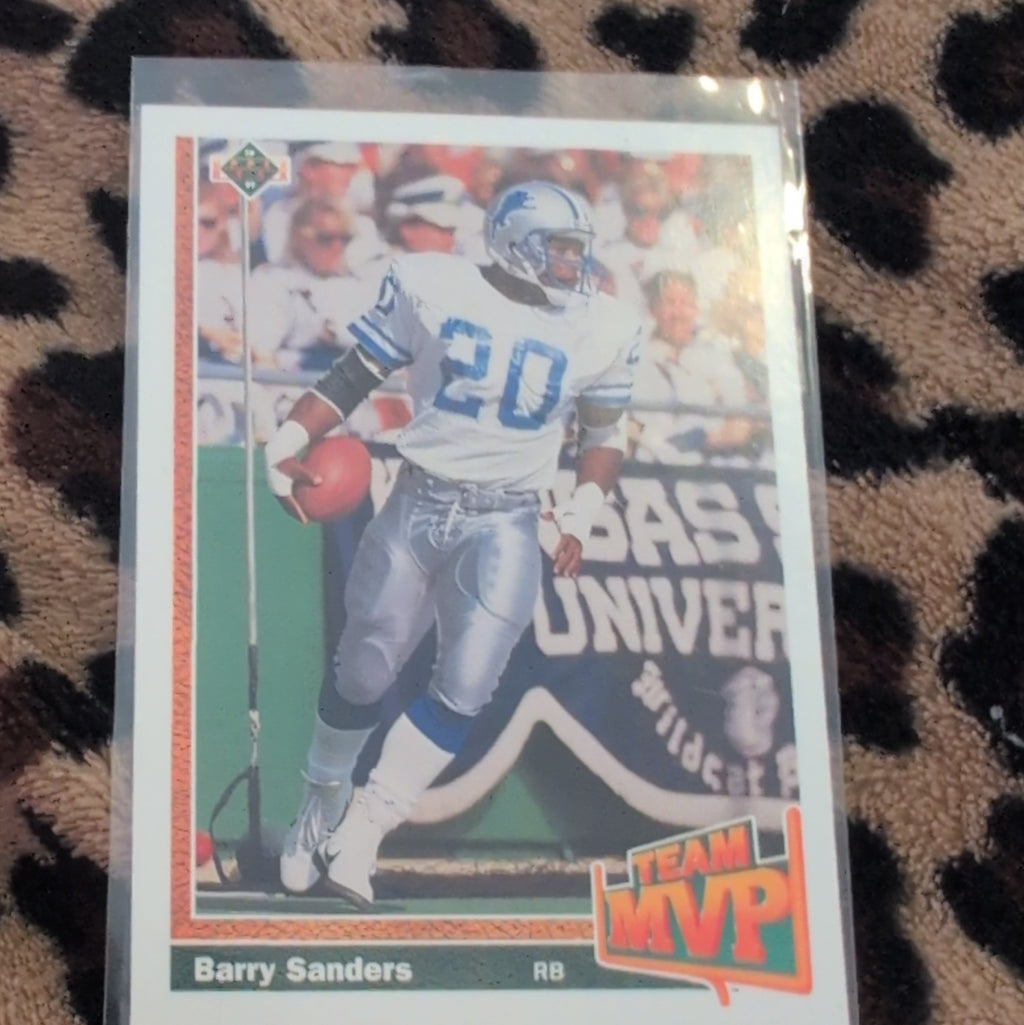 1991 Upper Deck Barry Sanders Team MVP #458 Detroit Lions