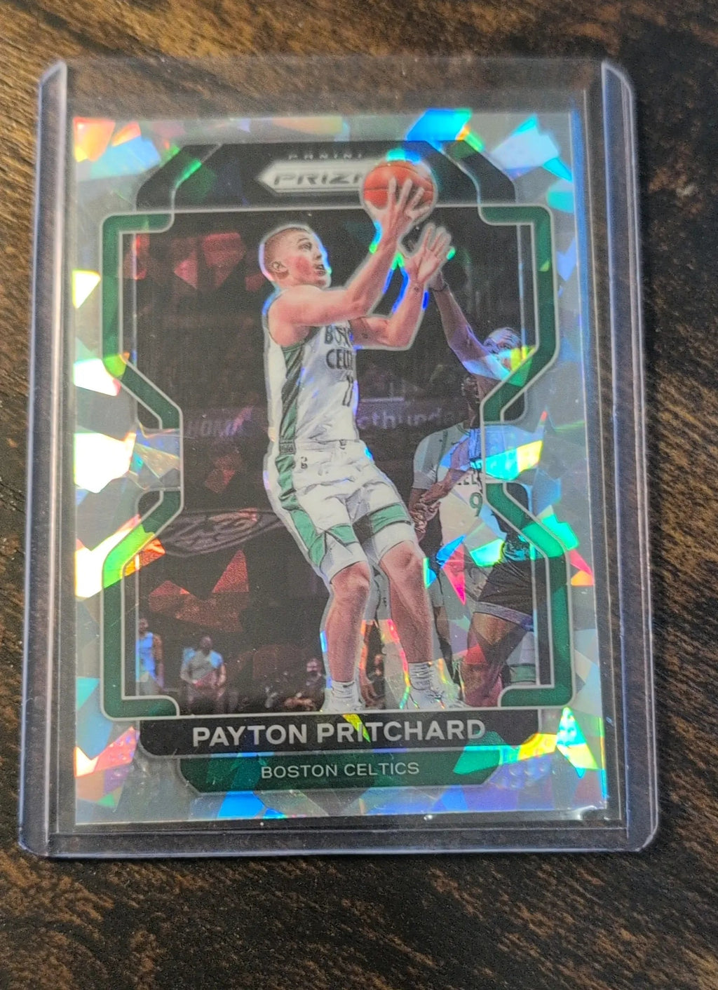 2021-22 Panini Prizm Payton Pritchard Silver Cracked Ice #17 Back