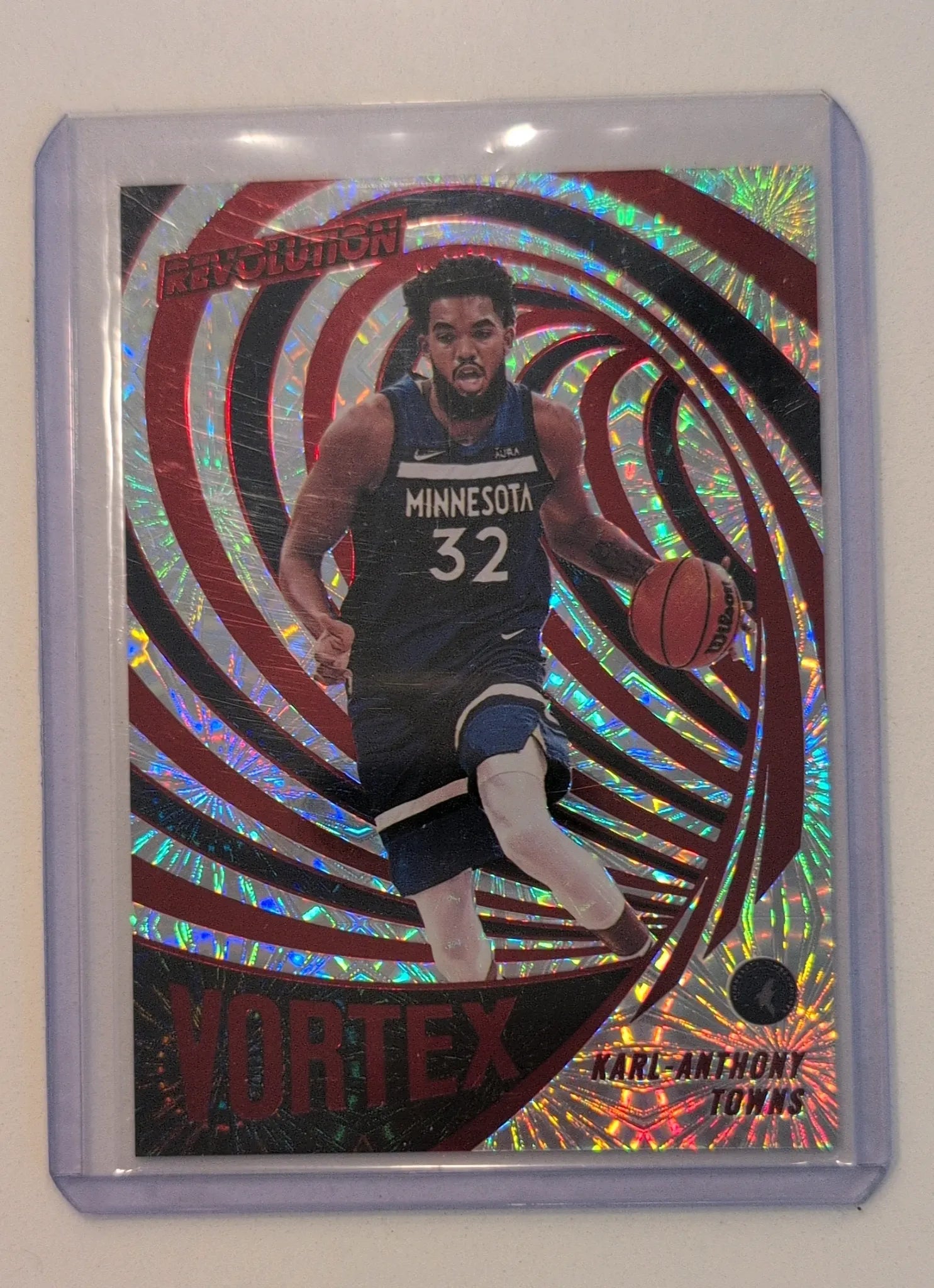 2021-22 Panini Revolution Vortex Asia Karl-Anthony Towns #25 - Back