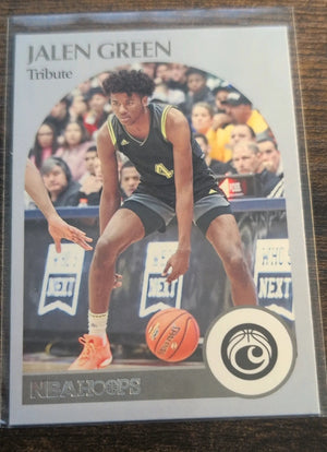 2021 Panini Chronicles Hoops Draft Picks Jalen Green Tribute #54