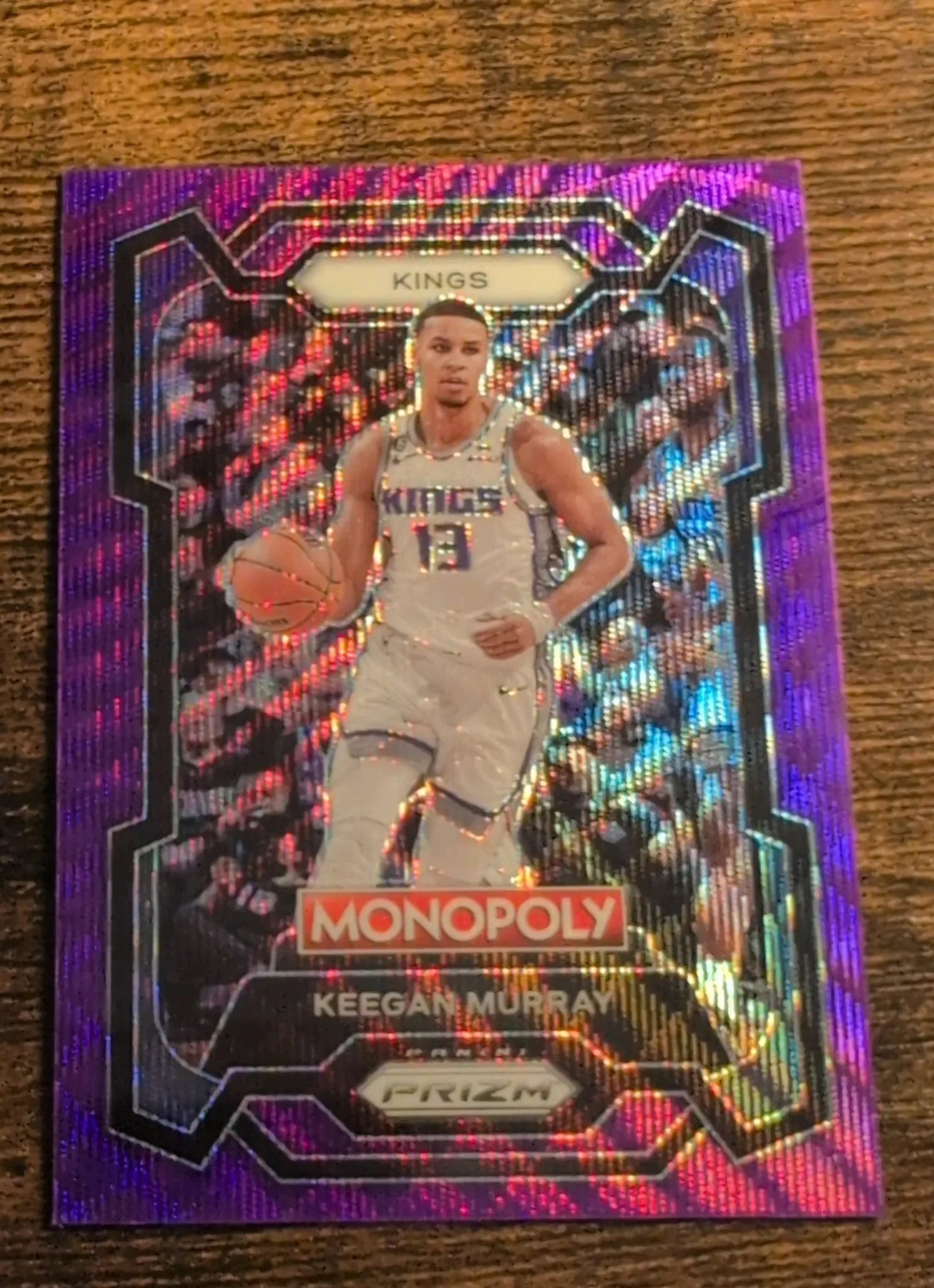 2023-24 Panini Prizm Monopoly Keegan Murray Purple Prizm #78 Front