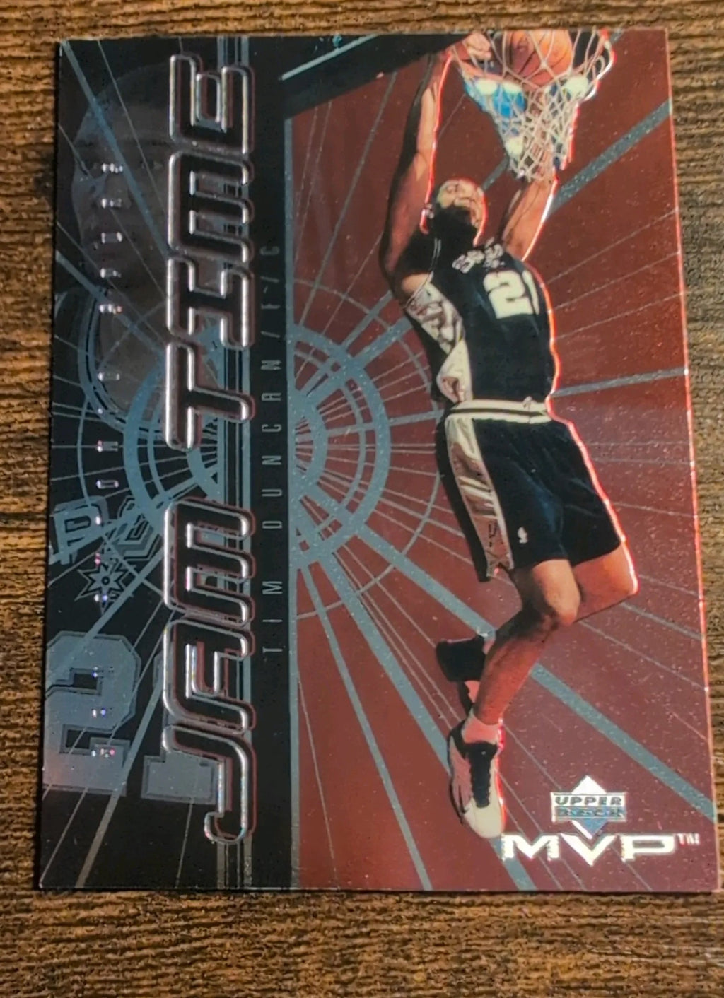 1999-00 Upper Deck MVP Tim Duncan Jam Time #JT6 Front