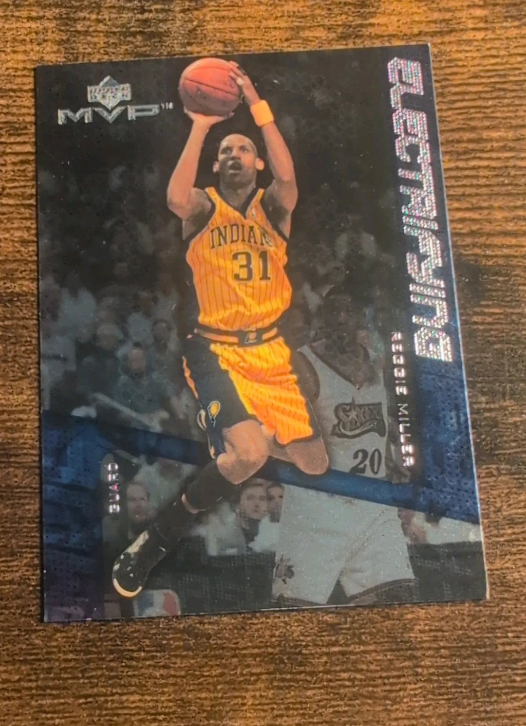 1999 Upper Deck MVP Reggie Miller Electrifying #E11 - Front