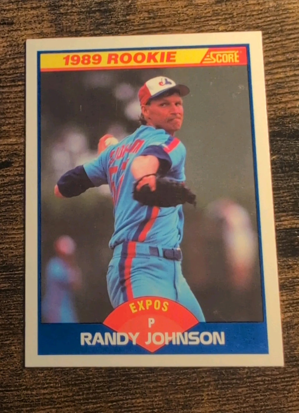 1989 Score Randy Johnson #645 RC - Front