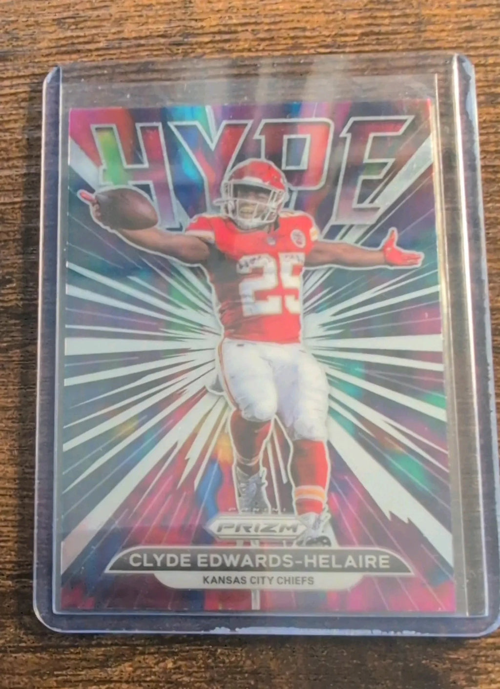 2021 Panini Prizm Hype Clyde Edwards-Helaire #H-13 - Front