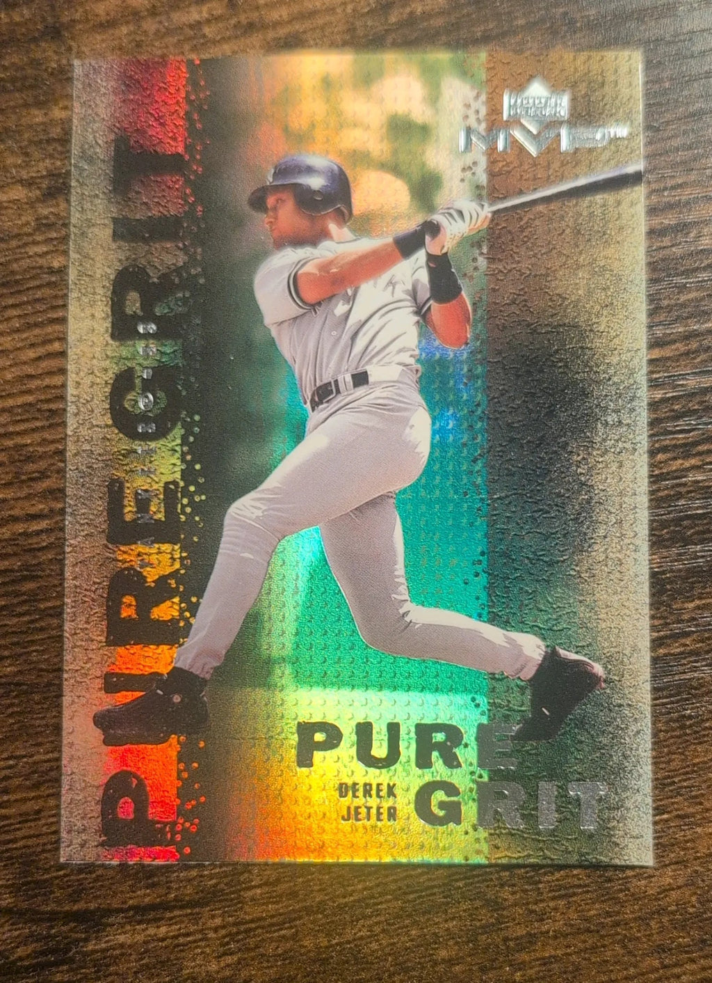 2000 Upper Deck MVP Pure Grit Derek Jeter #64 - Back