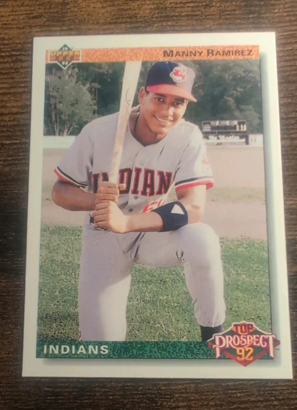 1992 Upper Deck Manny Ramirez #63 Top Prospect RC - Front