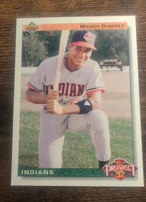 1992 Upper Deck Manny Ramirez #63 Top Prospect RC - Raw NM