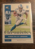 2021 Panini Chronicles Amon-Ra St. Brown #33 RC - Front