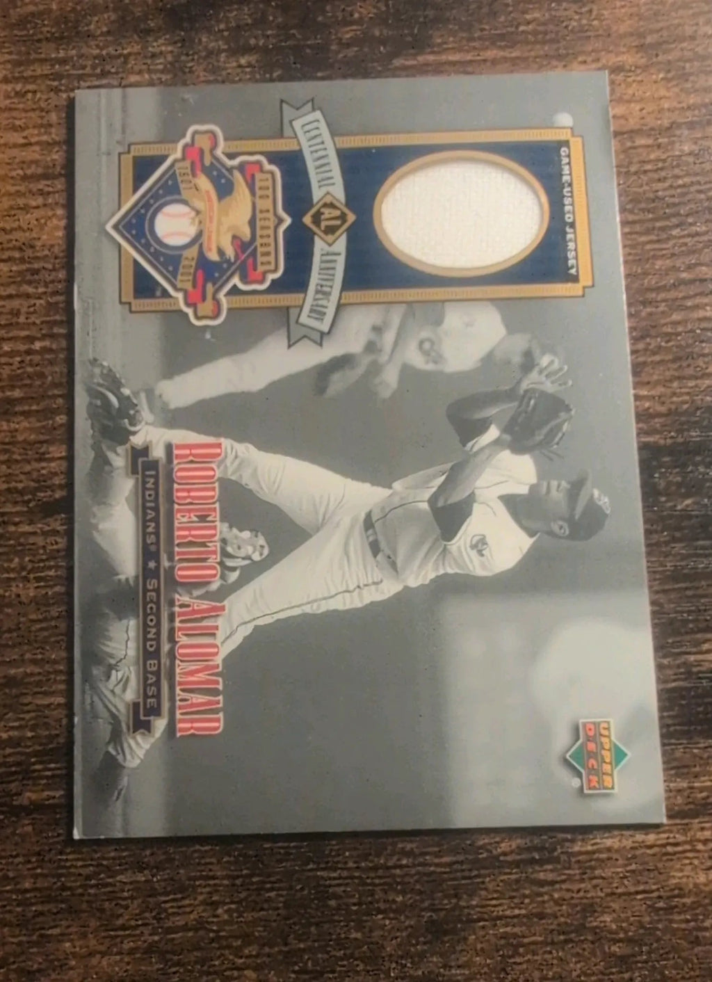 Roberto Alomar Upper Deck All-Star Authentics Game-Used Jersey Card - Front