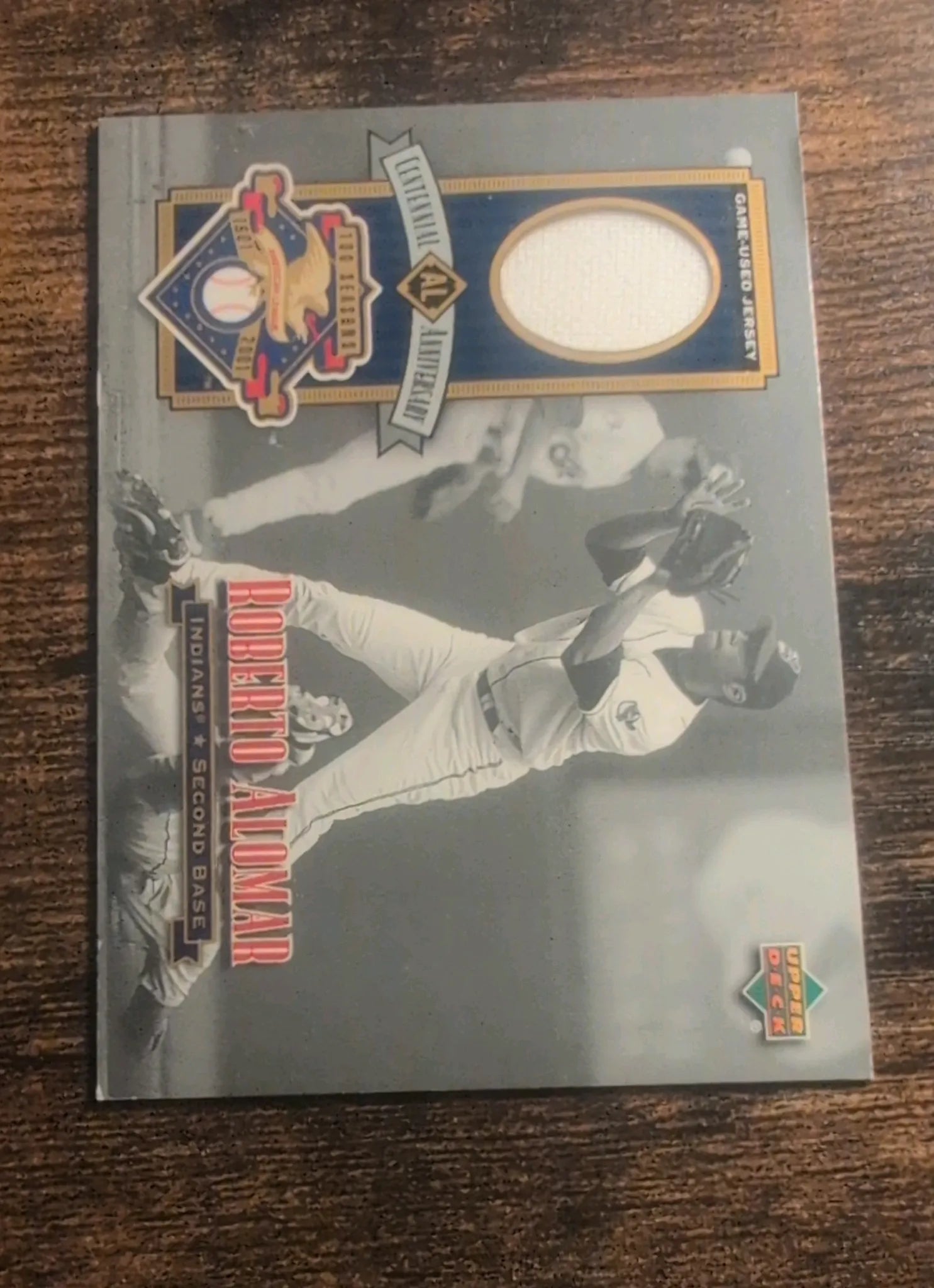 Roberto Alomar Upper Deck All-Star Authentics Game-Used Jersey Card - Front