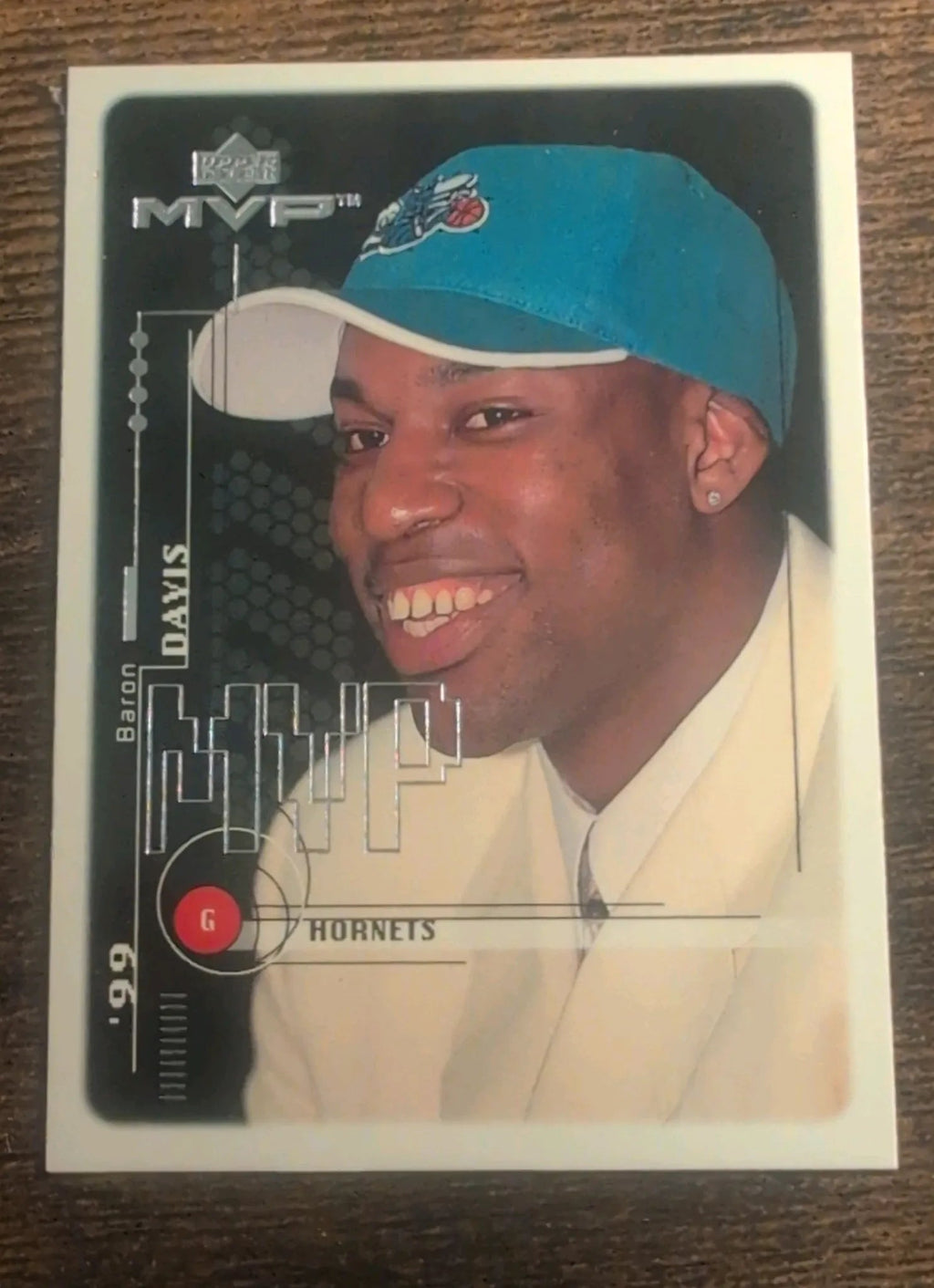 1999 Upper Deck MVP Baron Davis Rookie Card #211 Front
