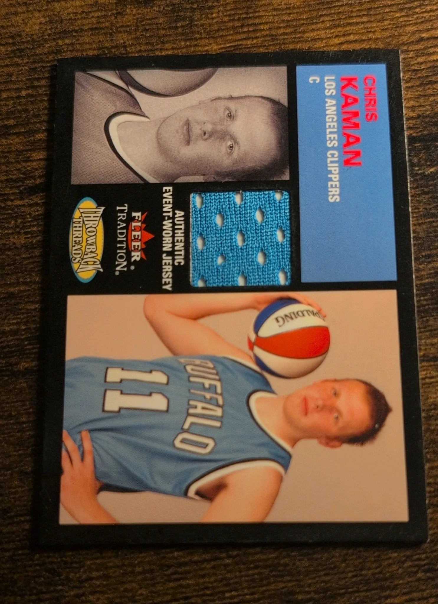 2003-04 Fleer Tradition Throwback Threads Chris Kaman Jersey Relic #TT-CK Front