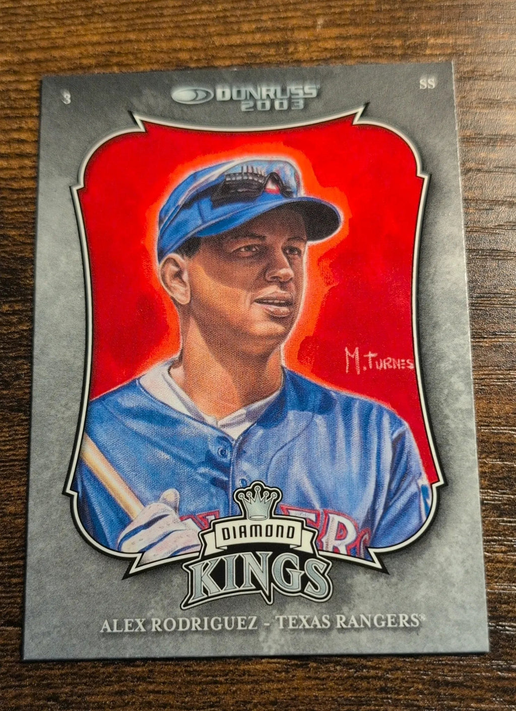 2003 Donruss Diamond Kings #8 Alex Rodriguez - Front