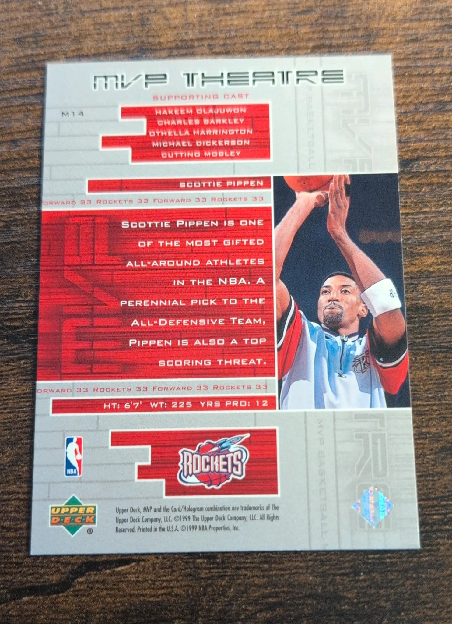 Scottie Pippen Upper Deck MVP Theater M14