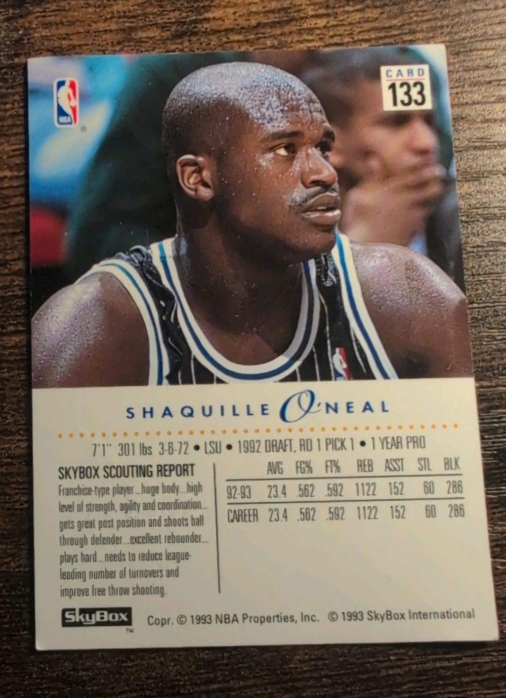 Shaquille O'Neal 1993-94 SkyBox #133