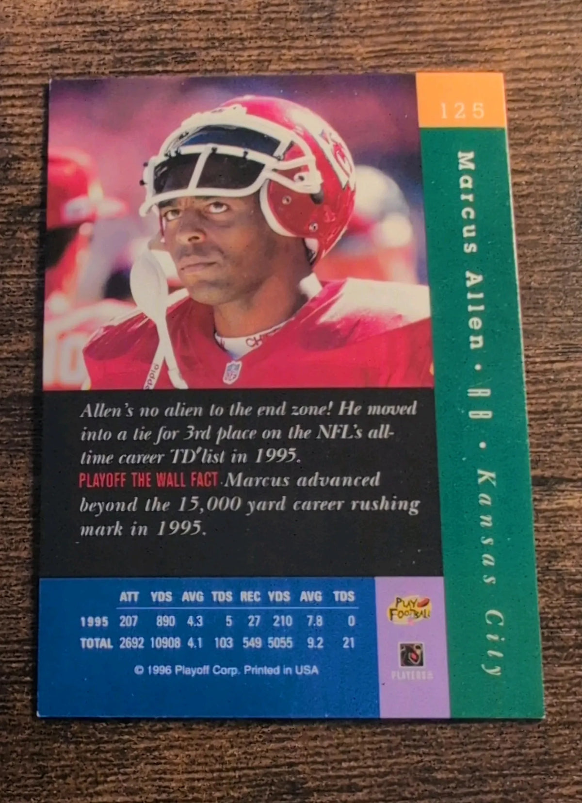 1996 Playoff Absolute Marcus Allen #128