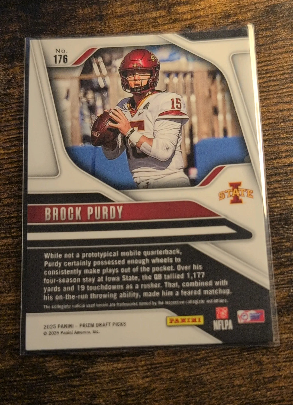 2025 Panini Prizm Draft Picks Brock Purdy #176