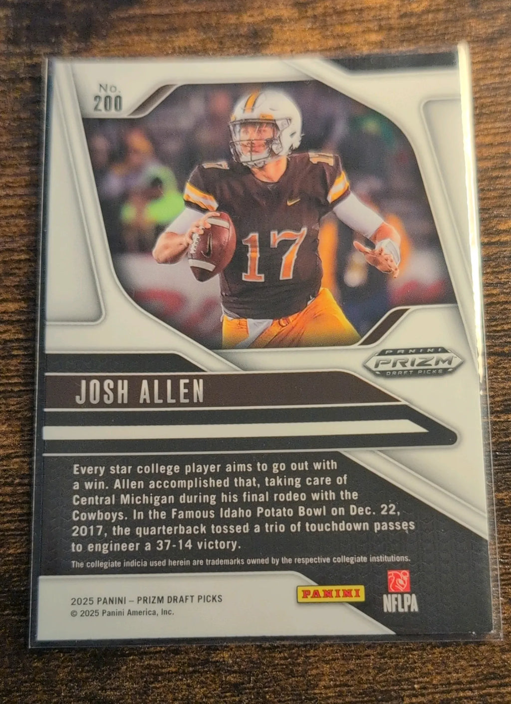 2025 Panini Prizm Draft Picks Josh Allen #200