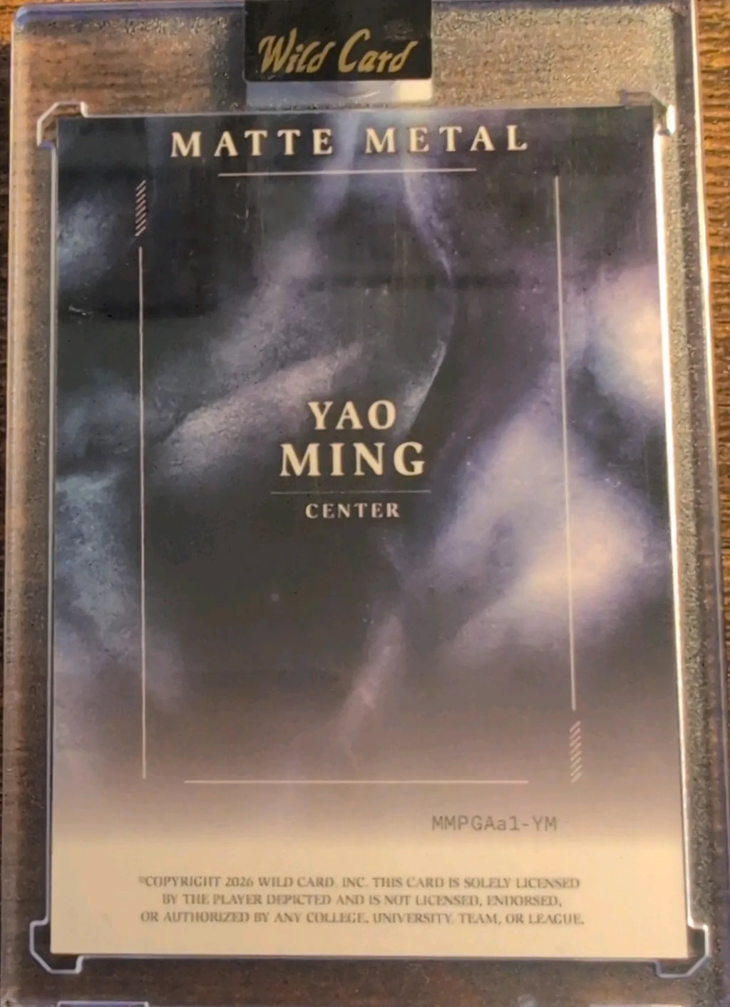 2026 Wild Card Matte Metal Yao Ming 1/1