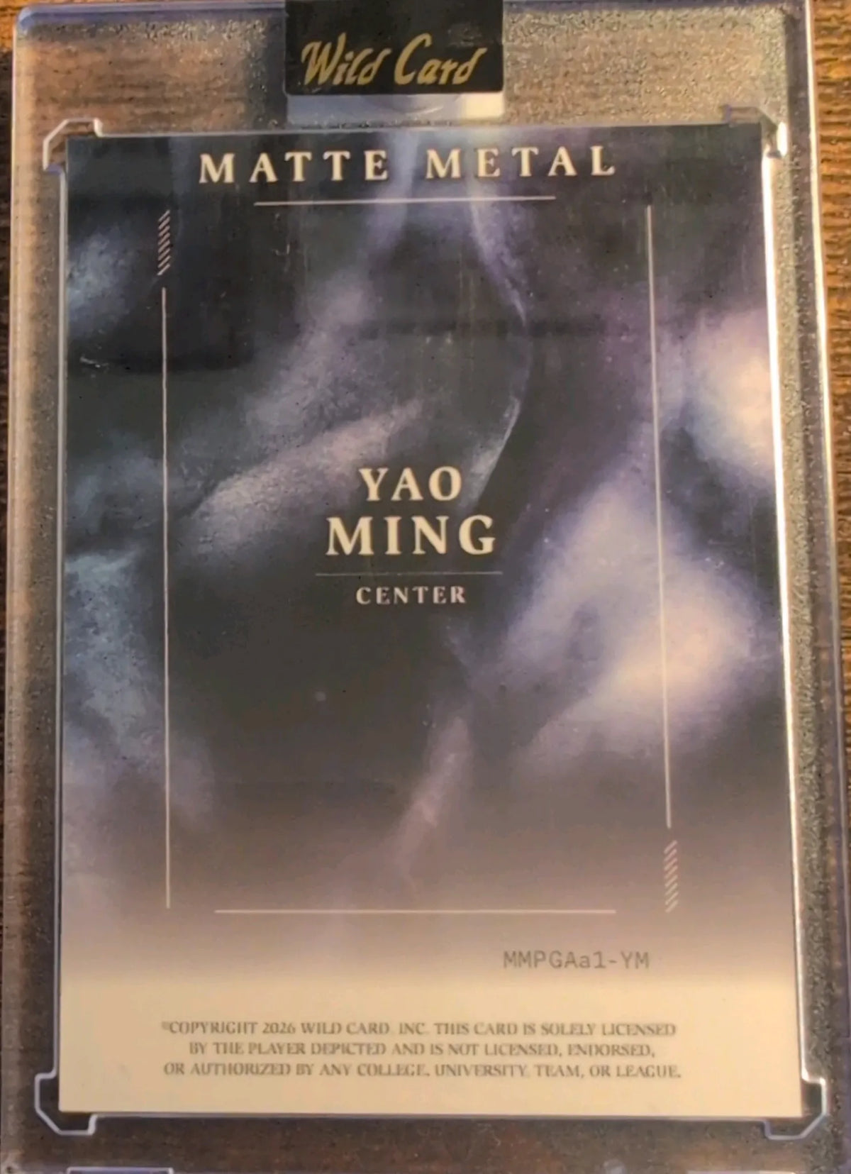 2026 Wild Card Matte Metal Yao Ming 1/1