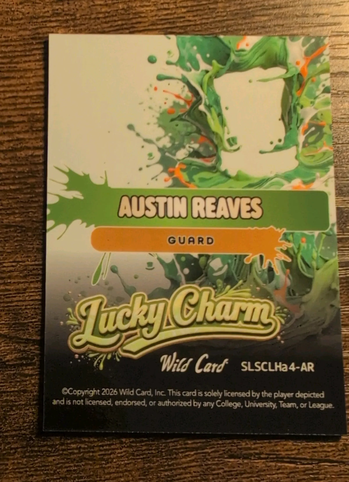 2026 Wild Card Lucky Charm Austin Reaves 1/1