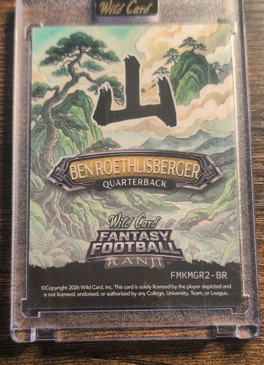 2026 Wild Card Fantasy Football Kanji Ben Roethlisberger #FMKMGR2-BR 2/5
