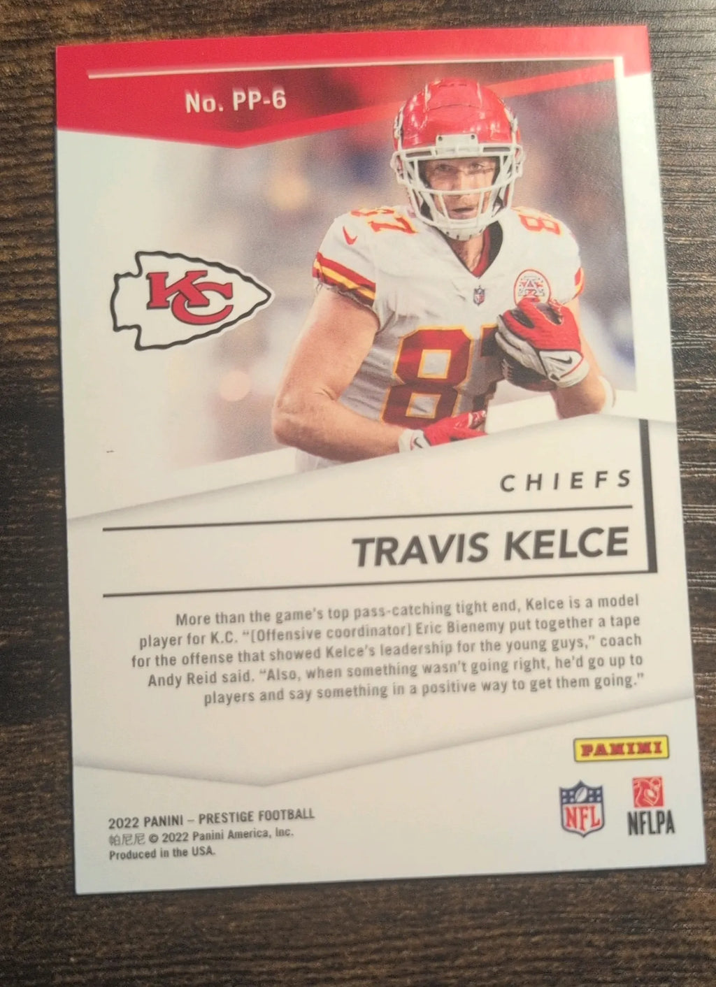 2022 Panini Prestige Travis Kelce Prestigious Pros Xtra Points #PP-6 381/449