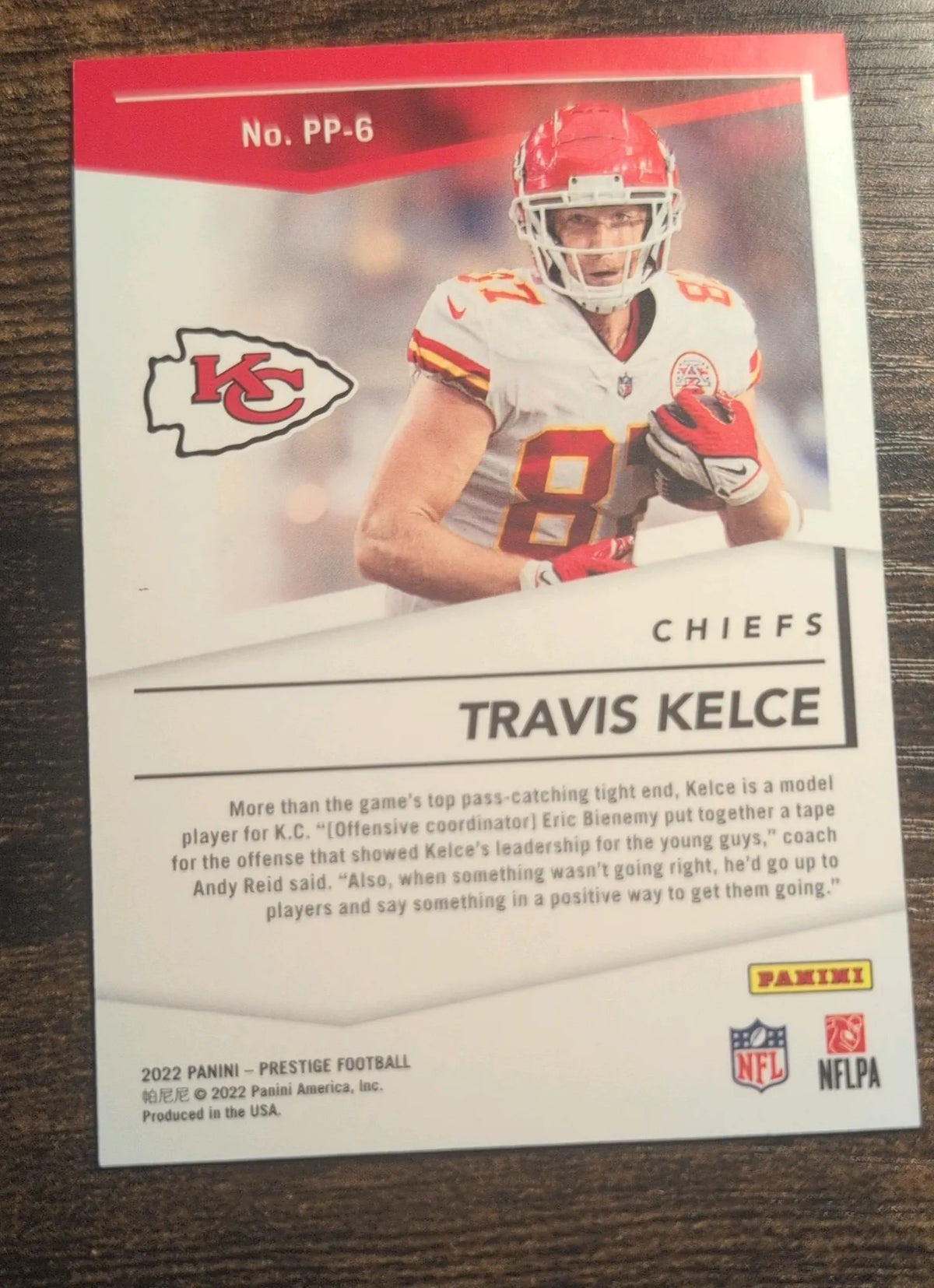 2022 Panini Prestige Travis Kelce Prestigious Pros Xtra Points #PP-6 381/449