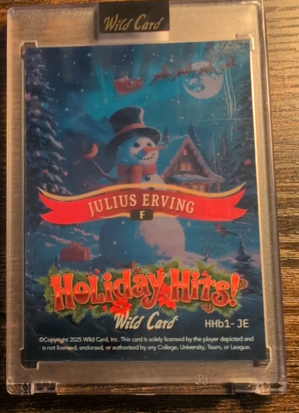 2025 Wild Card Holiday Hits! Julius Erving #HHb1-JE 3/3