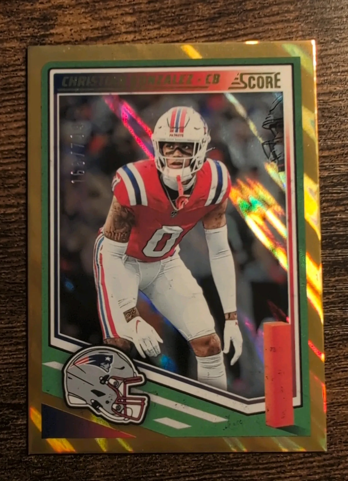 2025 Panini Score Christian Gonzalez #228 Gold Foil 168/799