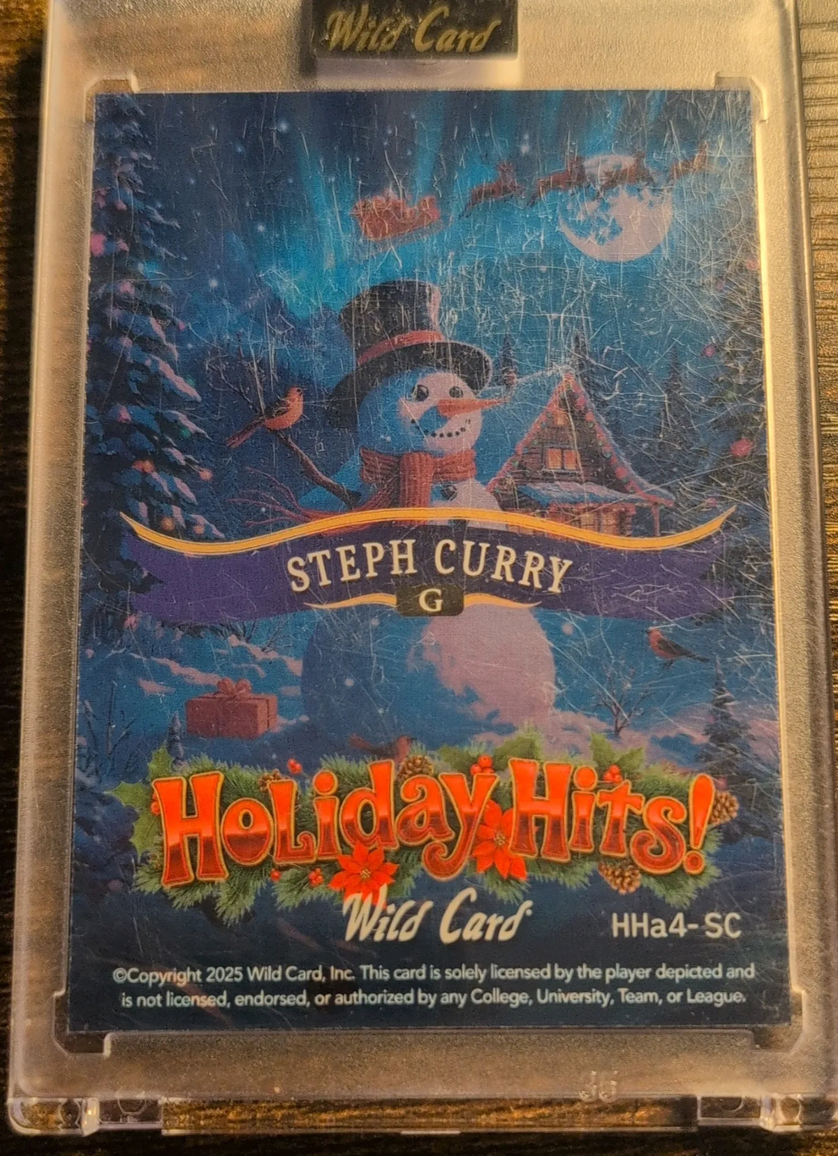 2025 Wild Card Holiday Hits! Steph Curry #HHa4-SC Numbered 3/5