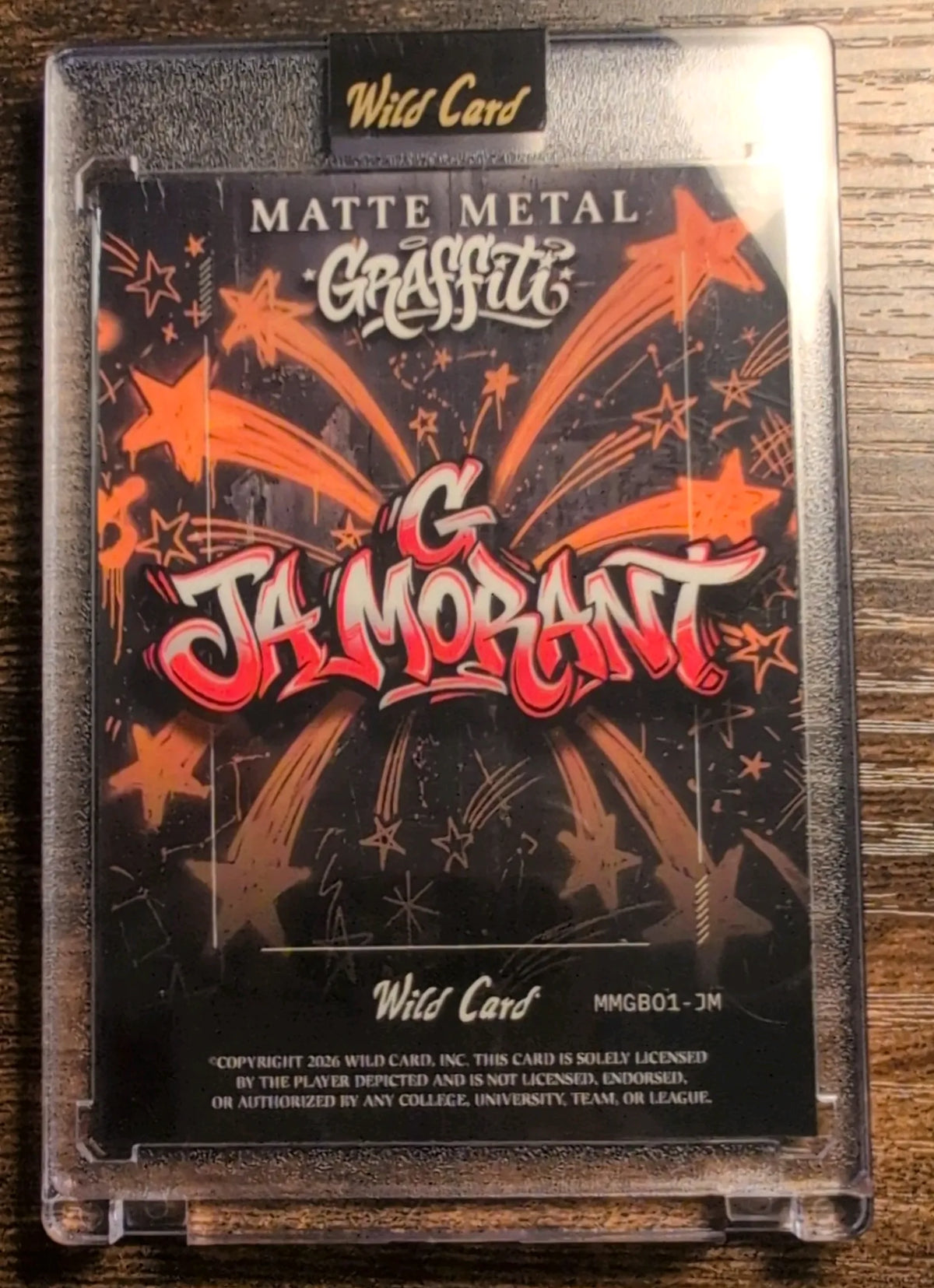 2026 Wild Card Matte Metal Graffiti Ja Morant #MMGB01-JM 9/25
