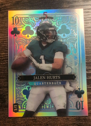 2024 Wild Card 5 Card Draw Stacked Deck Jalen Hurts #SDJC-JHN 1/1