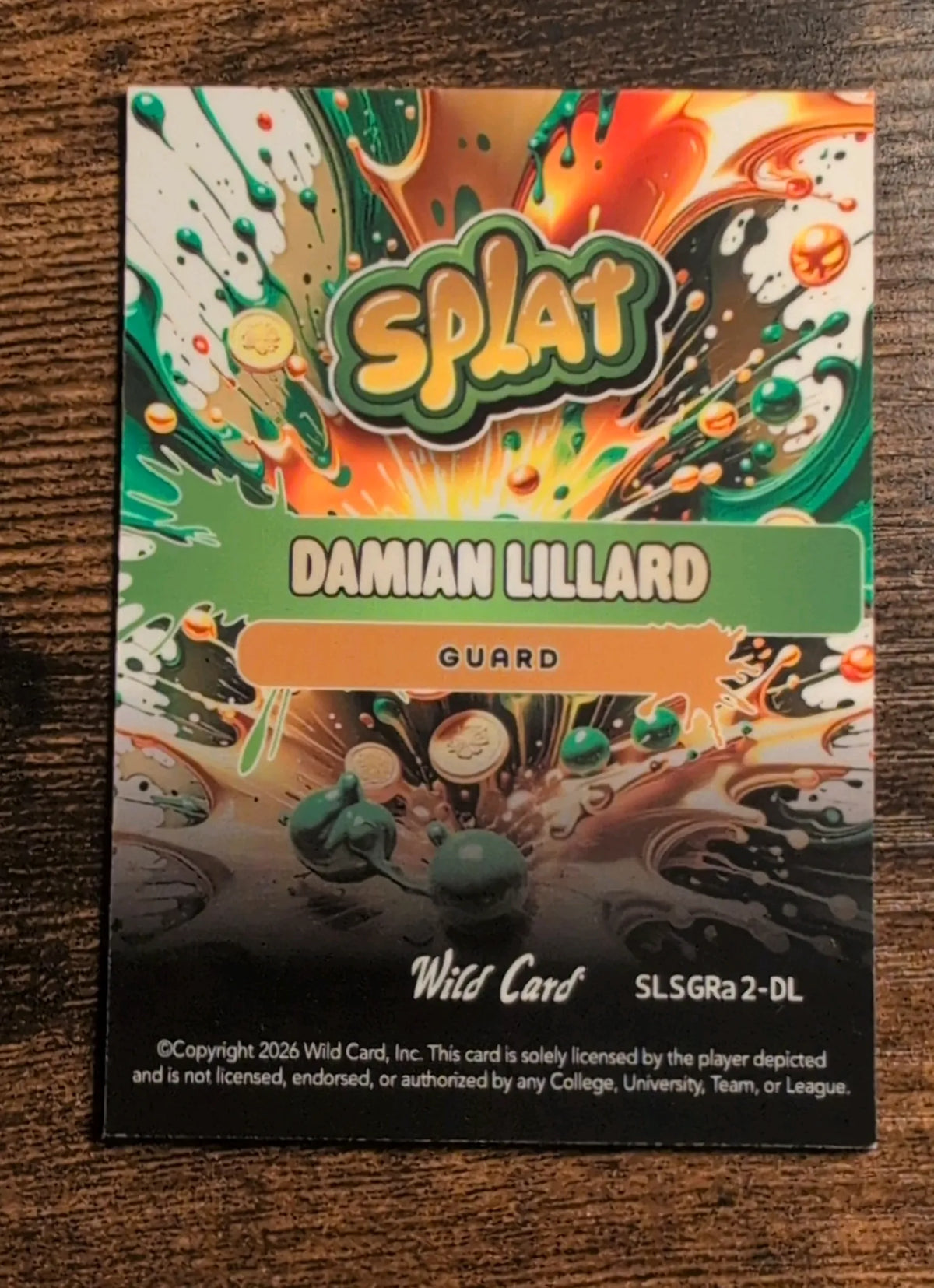 2026 Wild Card Splat Damian Lillard #SLSGRa2-DL 1/1