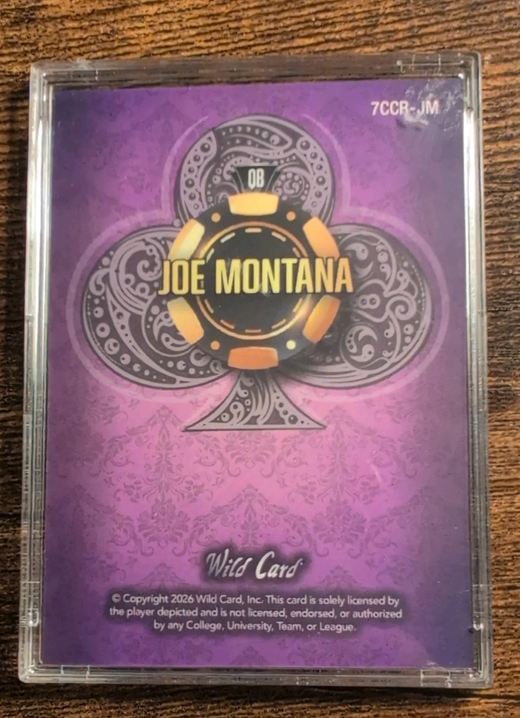 2026 Wild Card 7 Card Stud Joe Montana #7CCR-JM 3/6