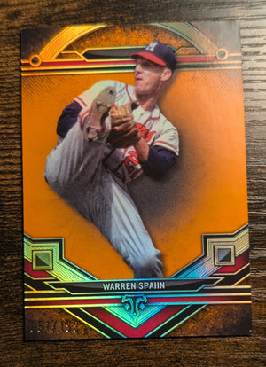 2024 Topps Triple Threads Warren Spahn #5 Amber 051/199