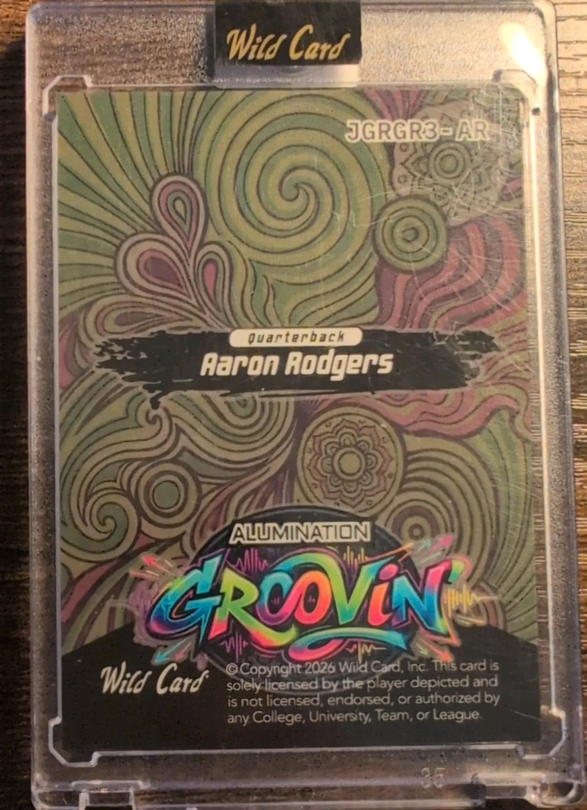 2026 Wild Card Alumination Groovin’ Aaron Rodgers #JGRGR3-AR 2/2