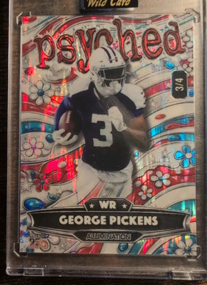 2026 Wild Card Alumination Psyched George Pickens #AP-GP 3/4 America 250