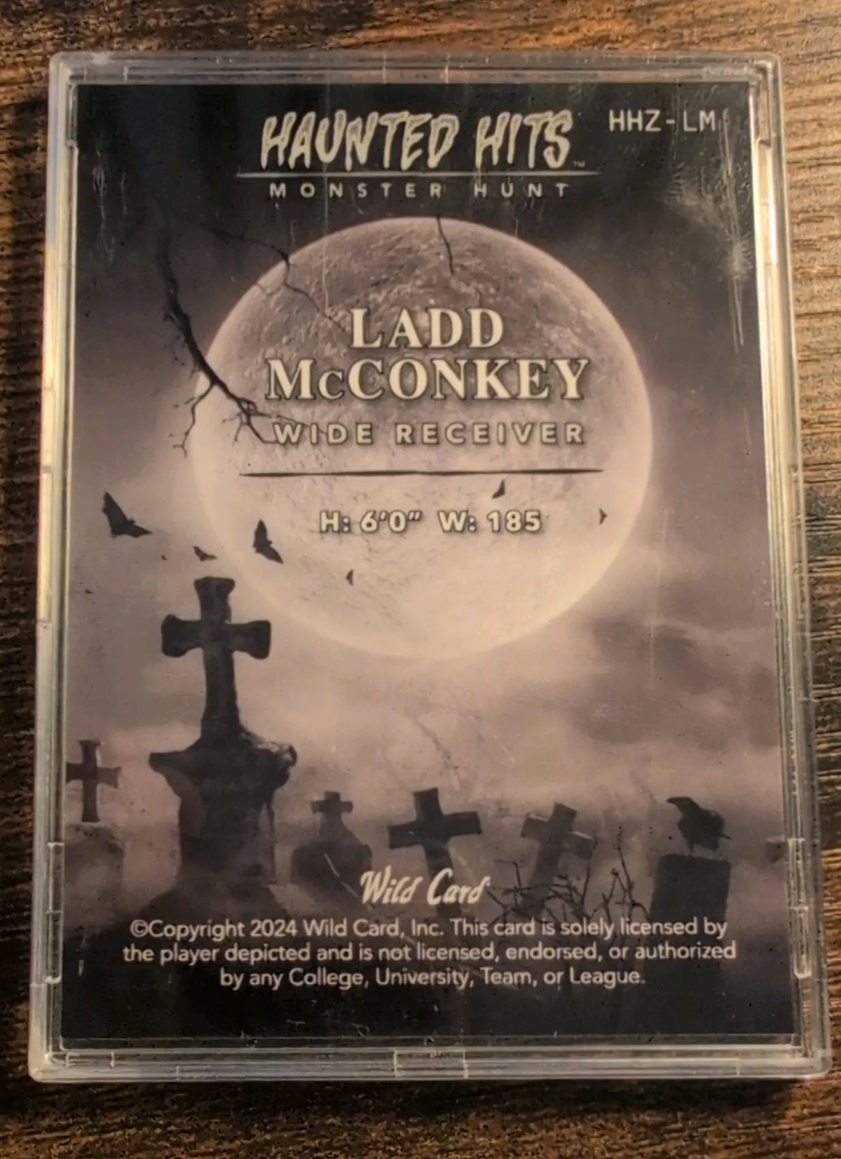 2024 Wild Card Haunted Hits Monster Hunt Ladd McConkey RC #HH2-LM 1/4
