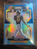 2022 Panini Prizm Oneil Cruz Blue Prizm Rookie RC #118 - Front