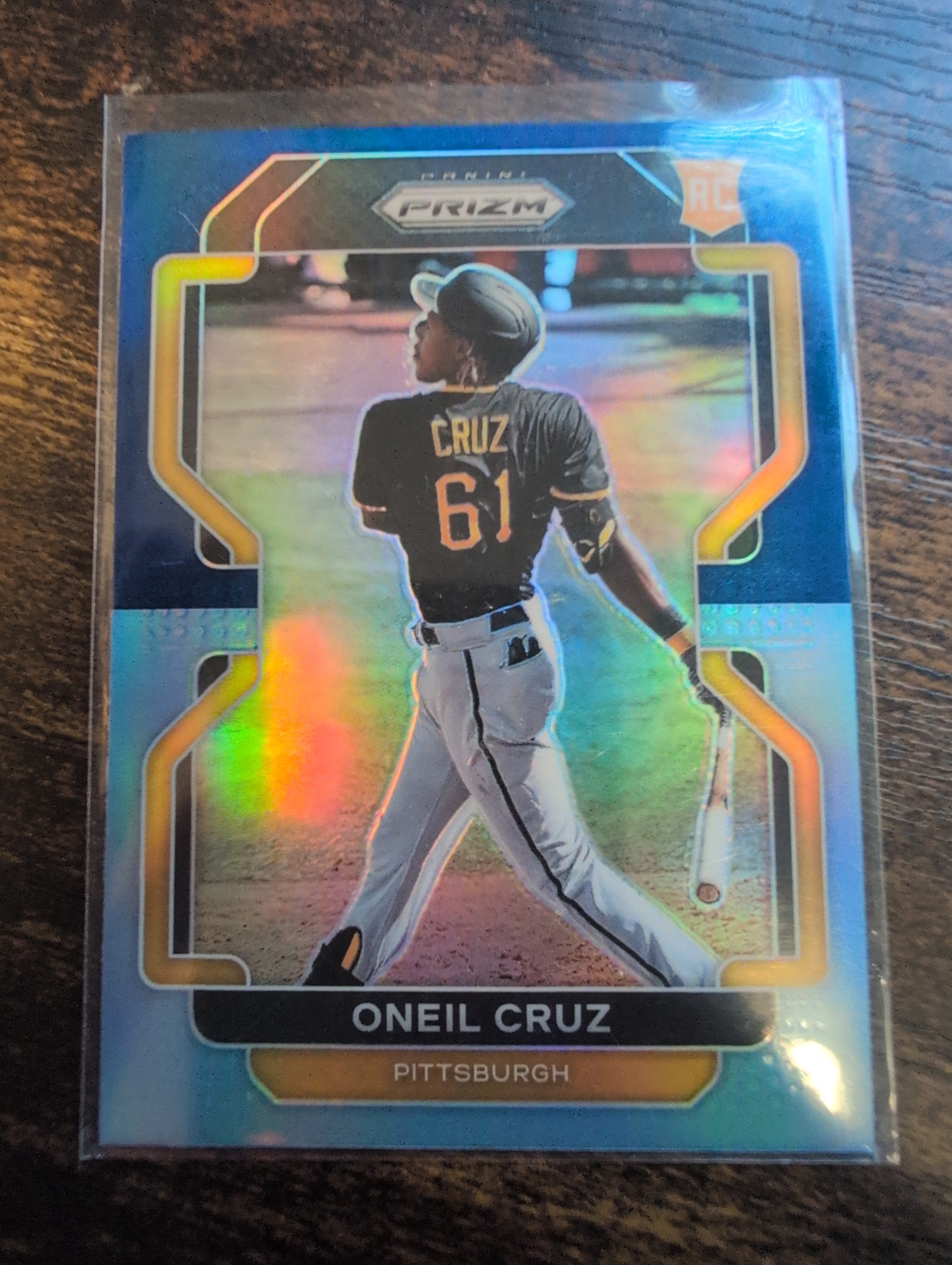 2022 Panini Prizm Oneil Cruz Blue Prizm Rookie RC #118 - Front