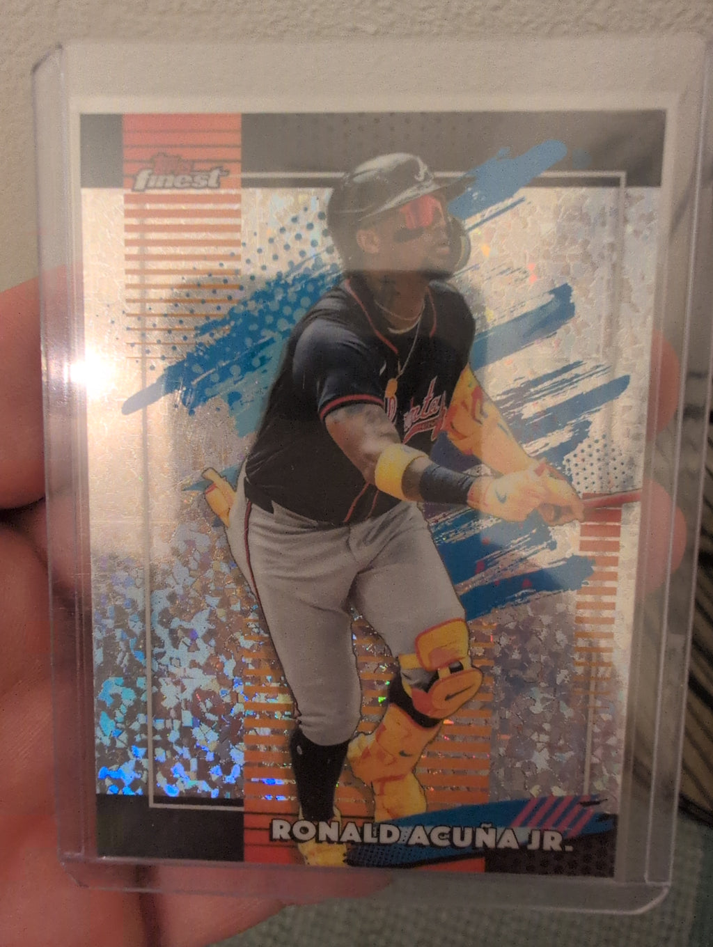 2026 Topps Finest Ronald Acuña Jr. #187 Uncommon Refractor - Front