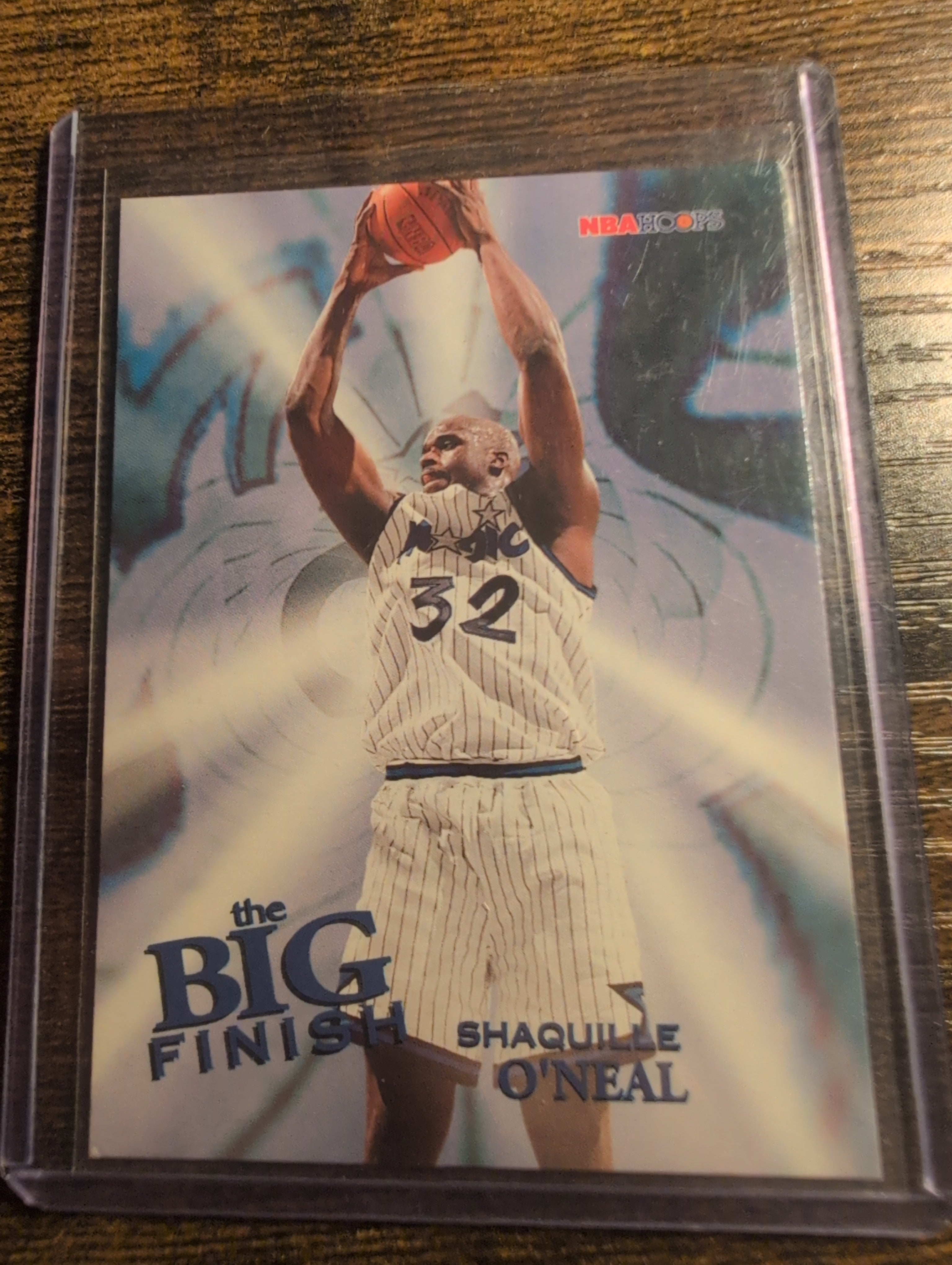 1996 NBA Hoops Shaquille O'Neal The Big Finish #183 - Front
