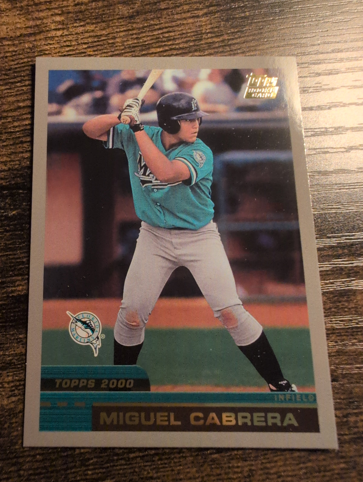 Front of 2015 Topps Rookie Reprints Miguel Cabrera card