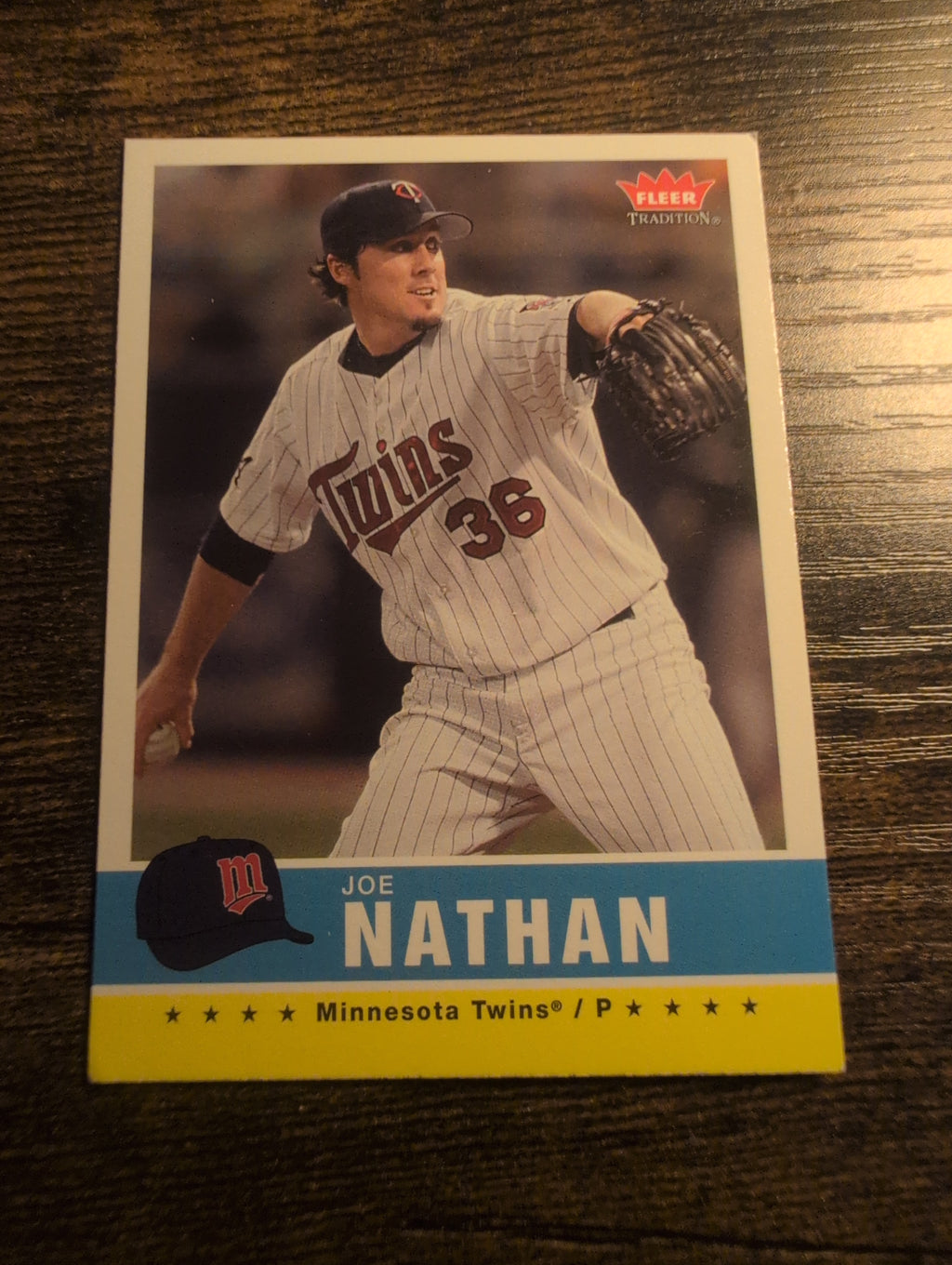 Joe Nathan baseball card in Closing Time five-card lot