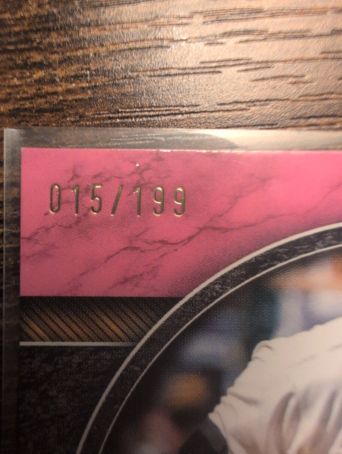 Barry Bonds serial stamp close-up 015/199
