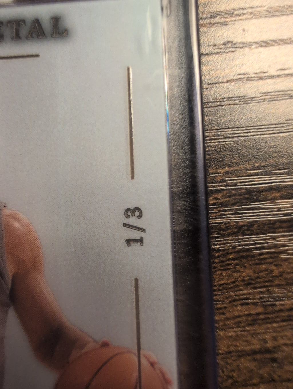 Steve Nash Matte Metal serial-number close-up 1/3