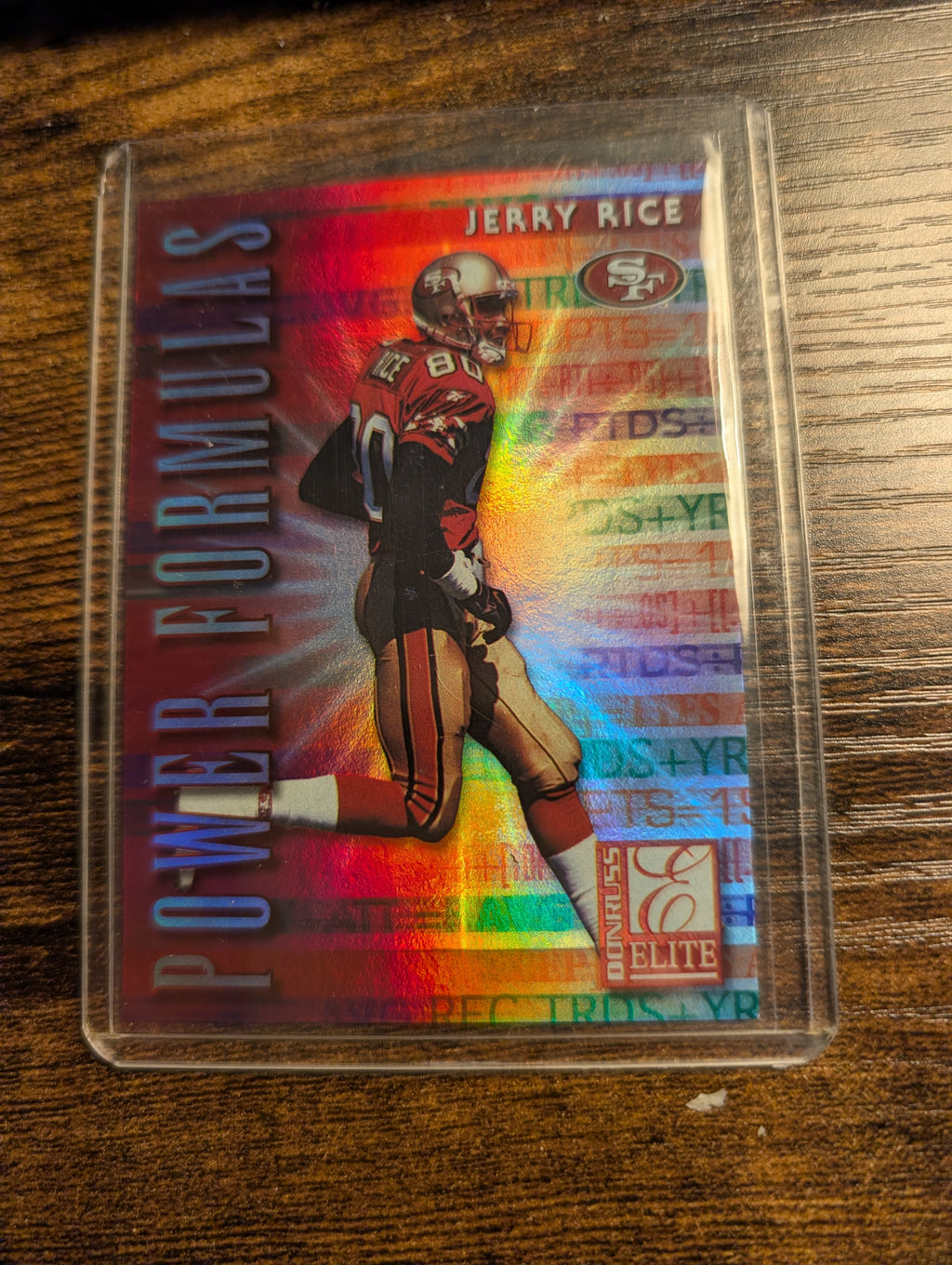 1999 Donruss Elite Power Formulas Jerry Rice 1669/3500